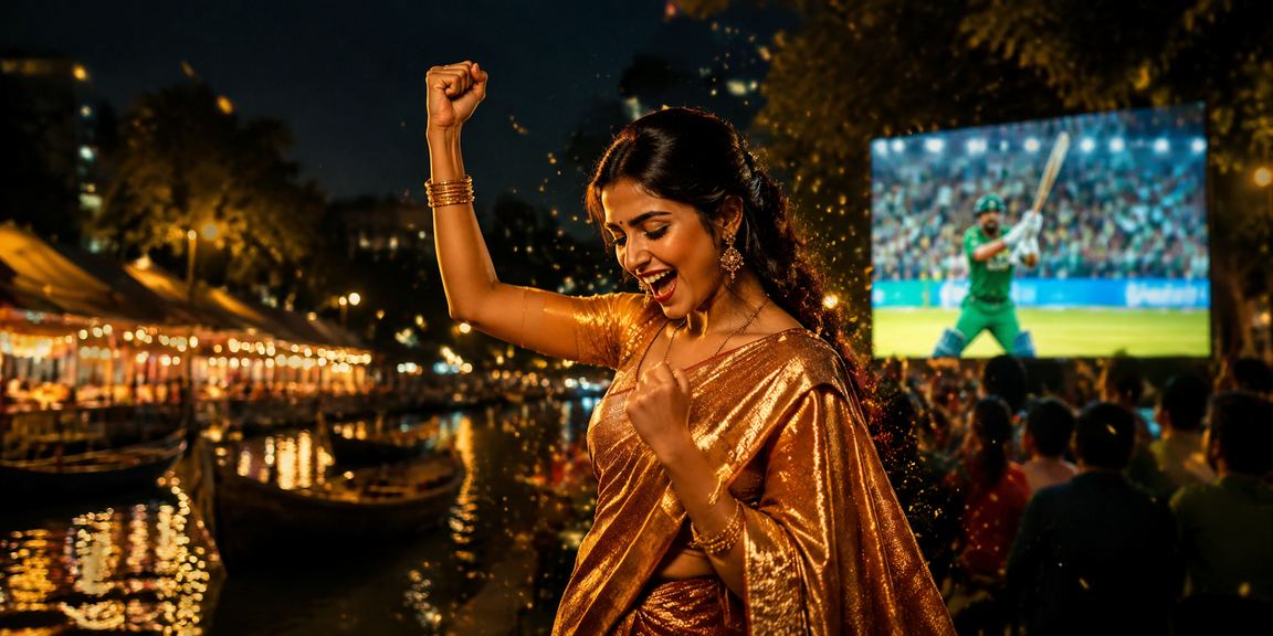 সুন্দরবনে শাড়ি পরে ক্রিকেট বেটিং পুরস্কার